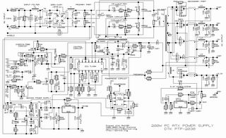 ATX POWER SUPPLY DTK PTP-2038 200W